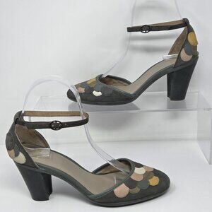 Camper Women's 36 / 6.5 Leather Mary Jane Retro Block Heel Ankle Strap Pinup 50s